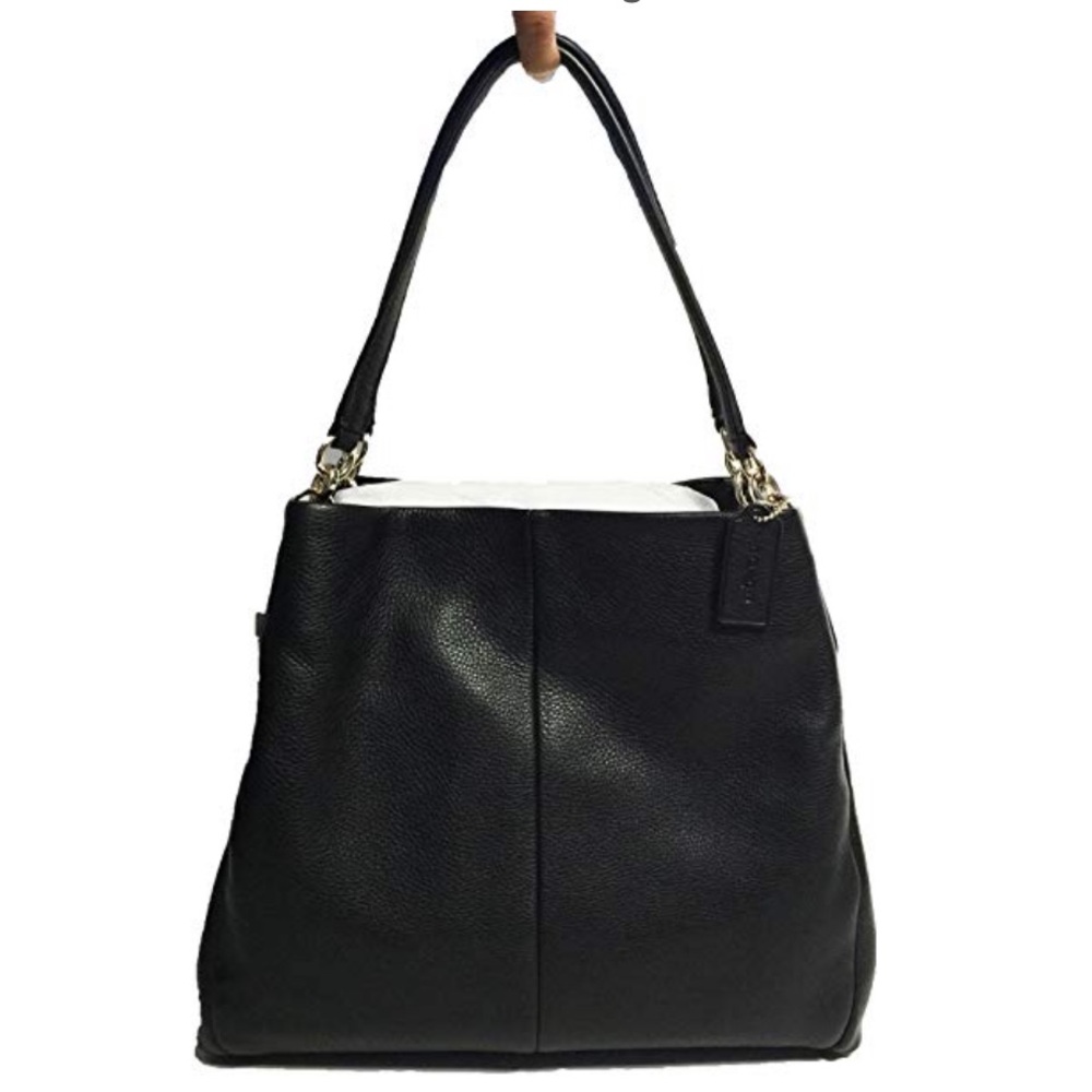 Coach Phoebe Pebbled Leather Shoulder Bag